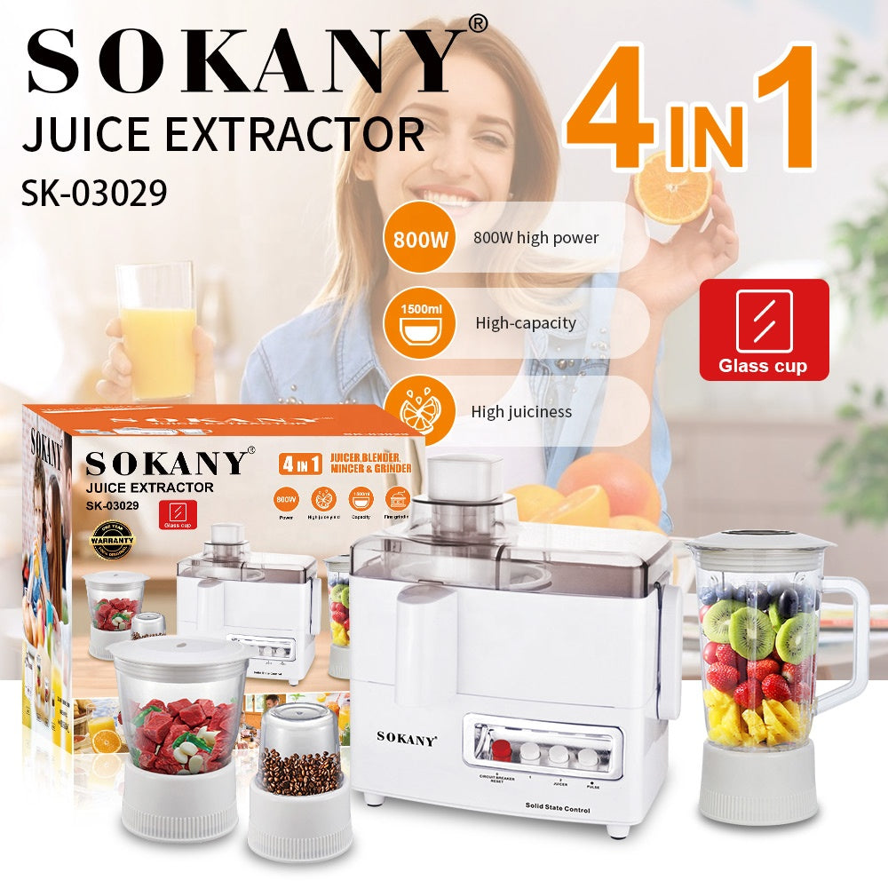 Sokany 4‑in‑1 Food Processor SK‑03029