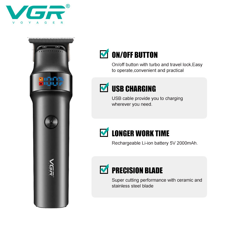 VGR hair trimmer and clipper V‑987