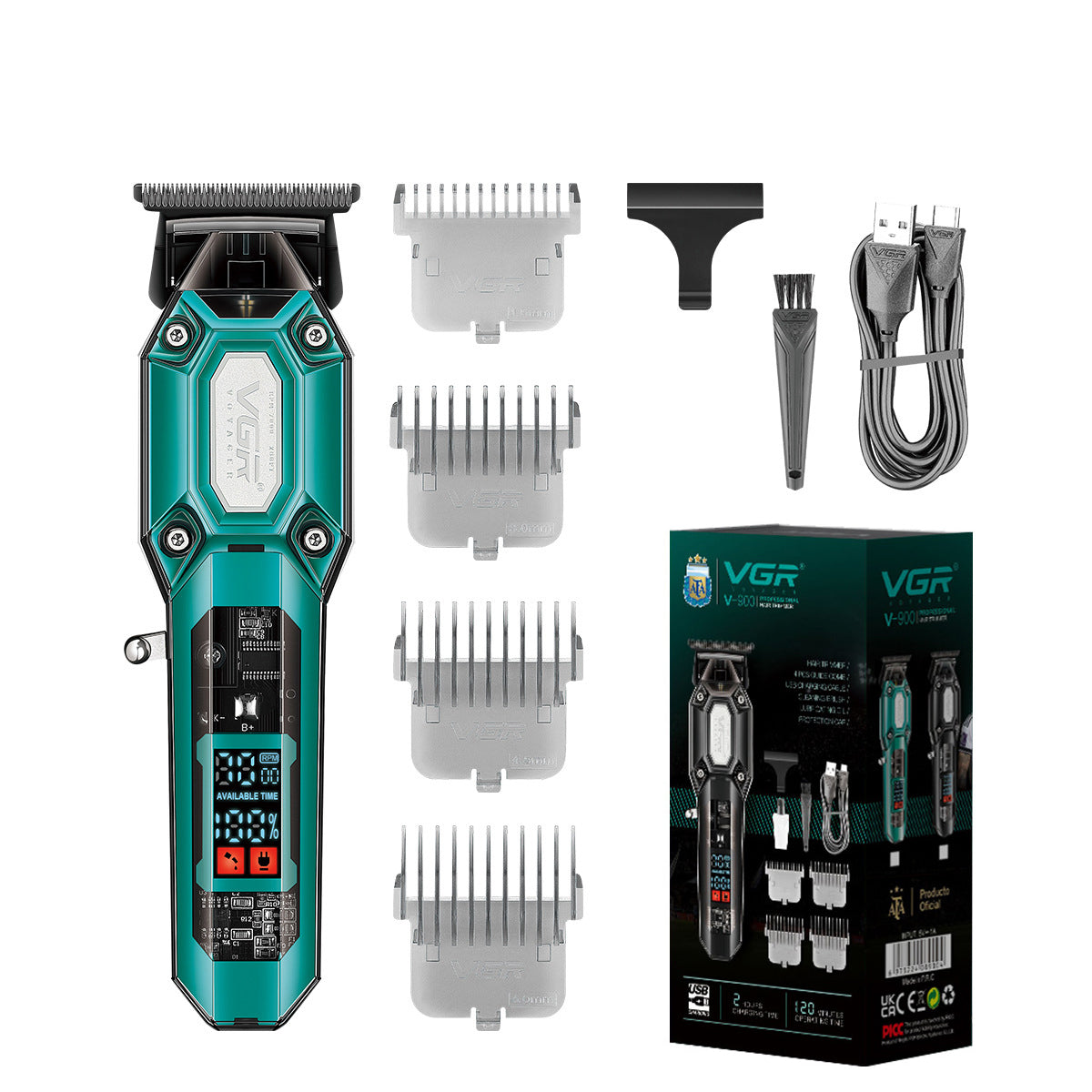 VGR hair clippers and beard trimmers V-600B&V-900B