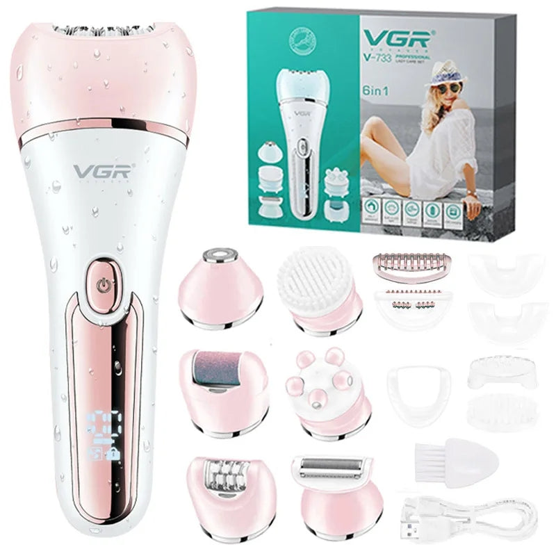 VGR multi‑functional grooming and hair removal kit V-733
