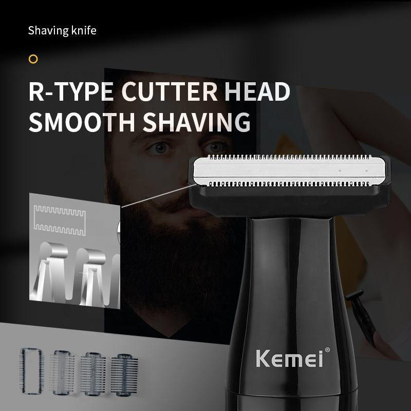 Kemei Waterproof 3‑in‑1 Electric Shaver Grooming Tool KM-114