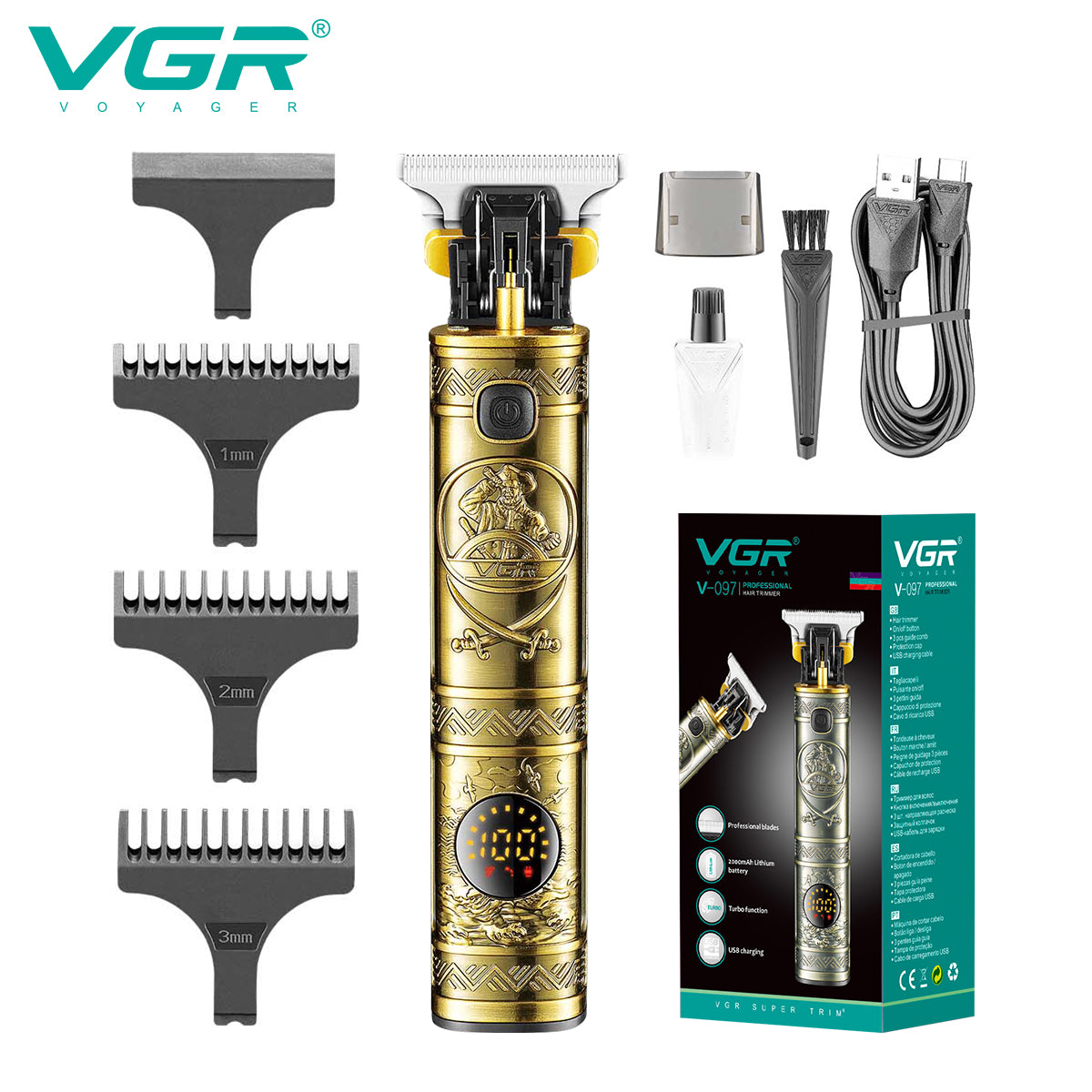 VGR hair cutting machine and beard trimmer V-097