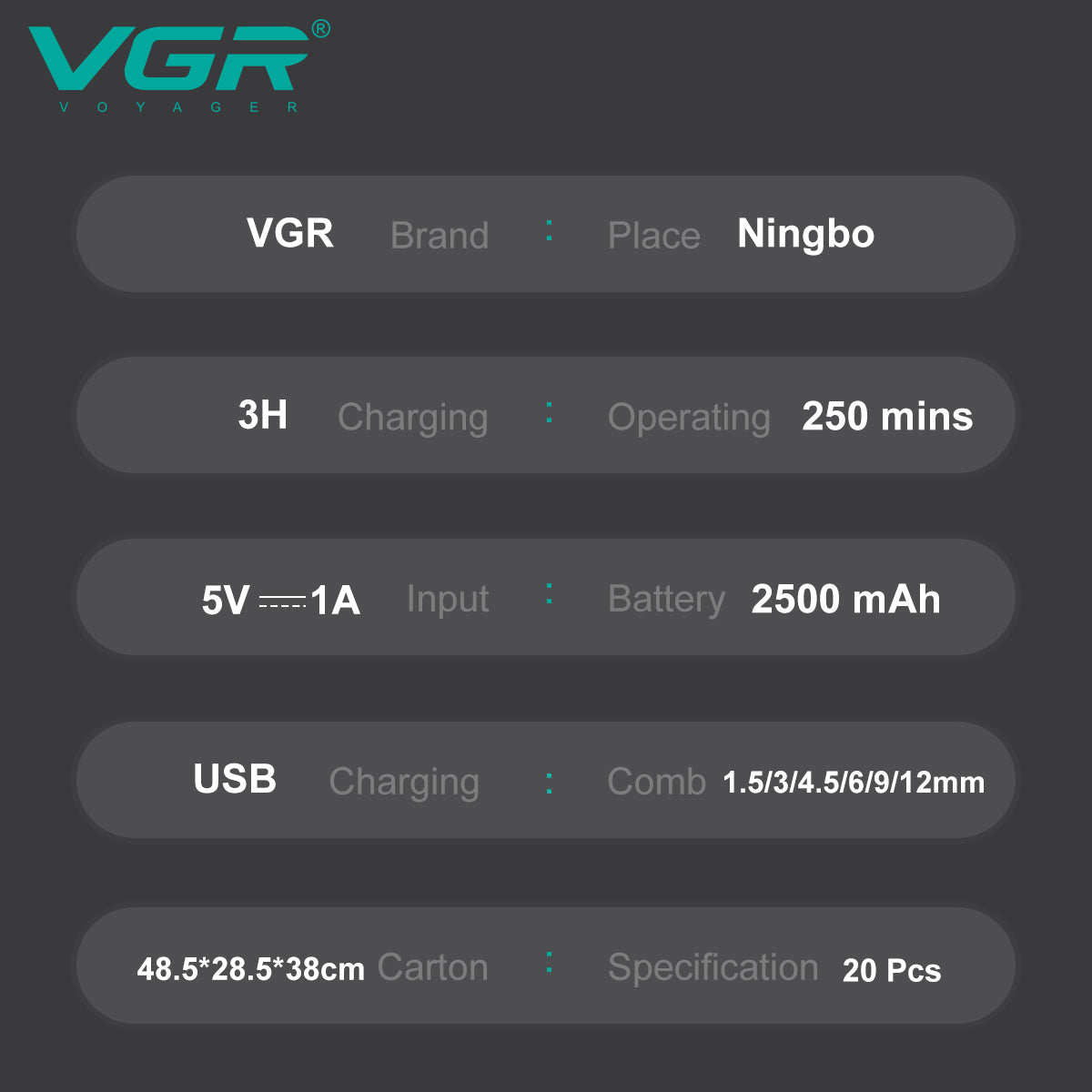 VGR hair cutting machine V‑003