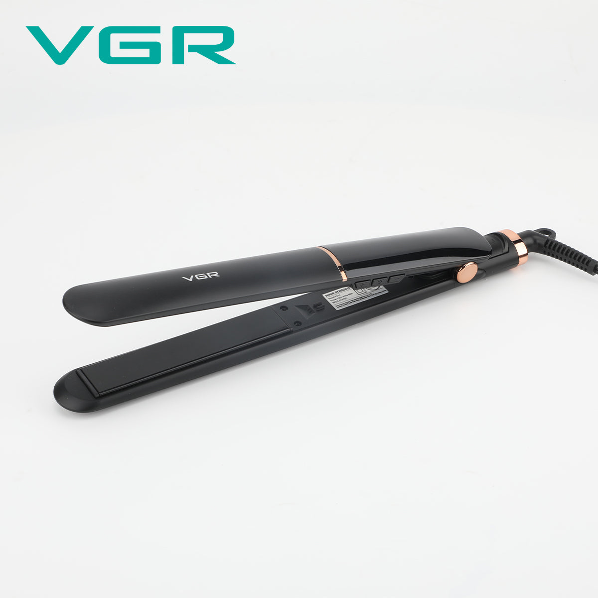 VGR 110V Power Cord Electric Professional Flat Iron Hair Straightener With LED Display V-515
