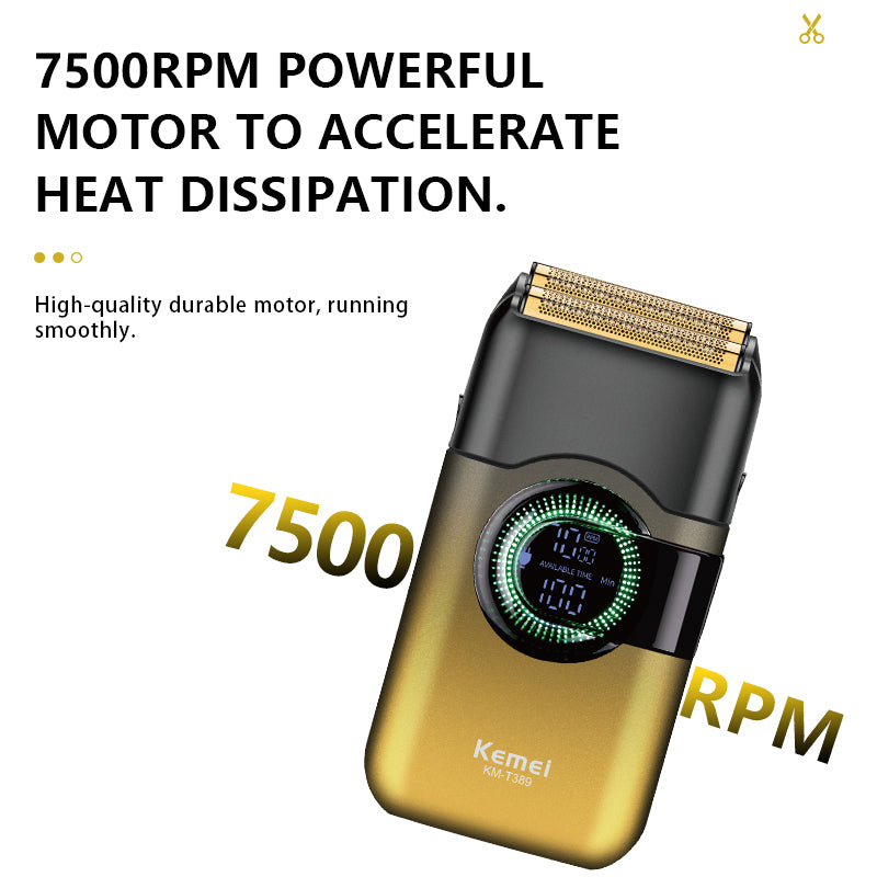 Kemei Electric Shaver Waterproof Beard Trimmer KM-T389