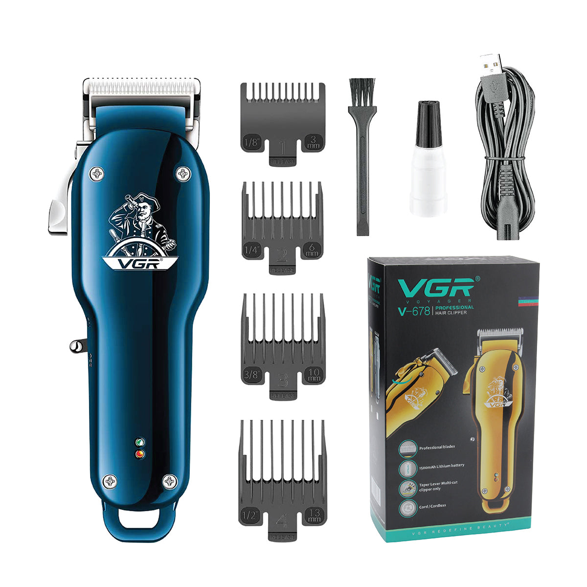 VGR hair trimmer and clipper V-679