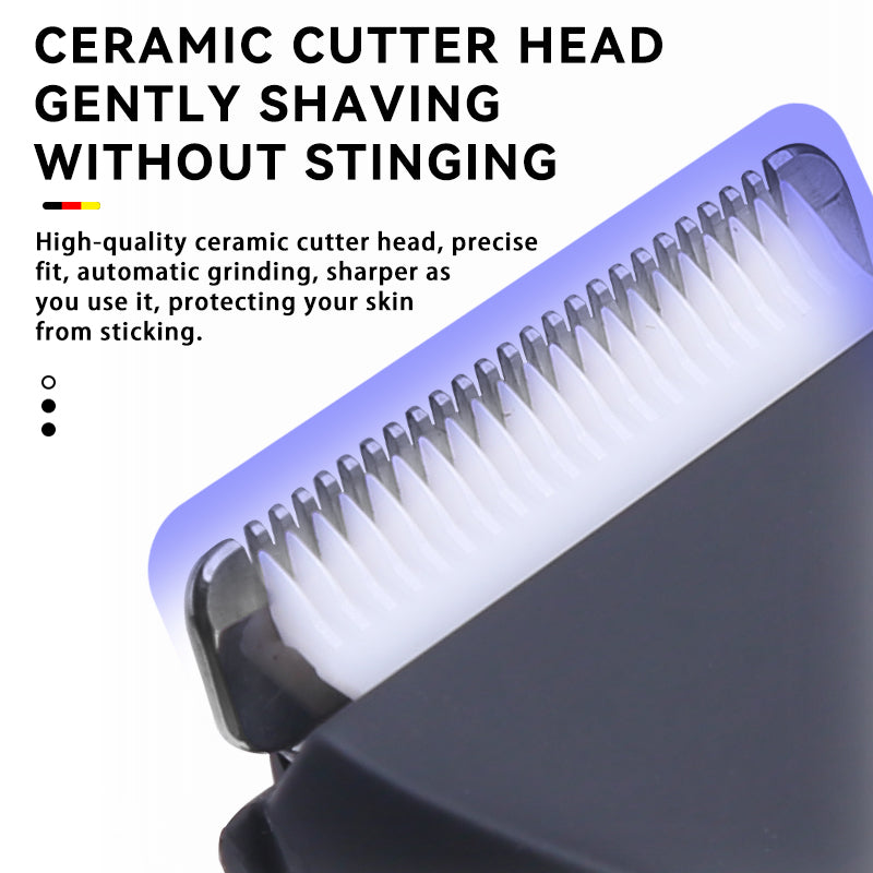 Kemei Electric Groin & Body Trimmer Waterproof Ceramic Blade Shaver KM‑1846