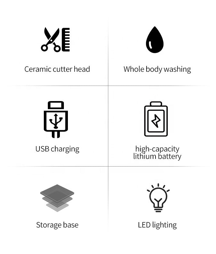 Kemei electric body hair trimmer KM-3208