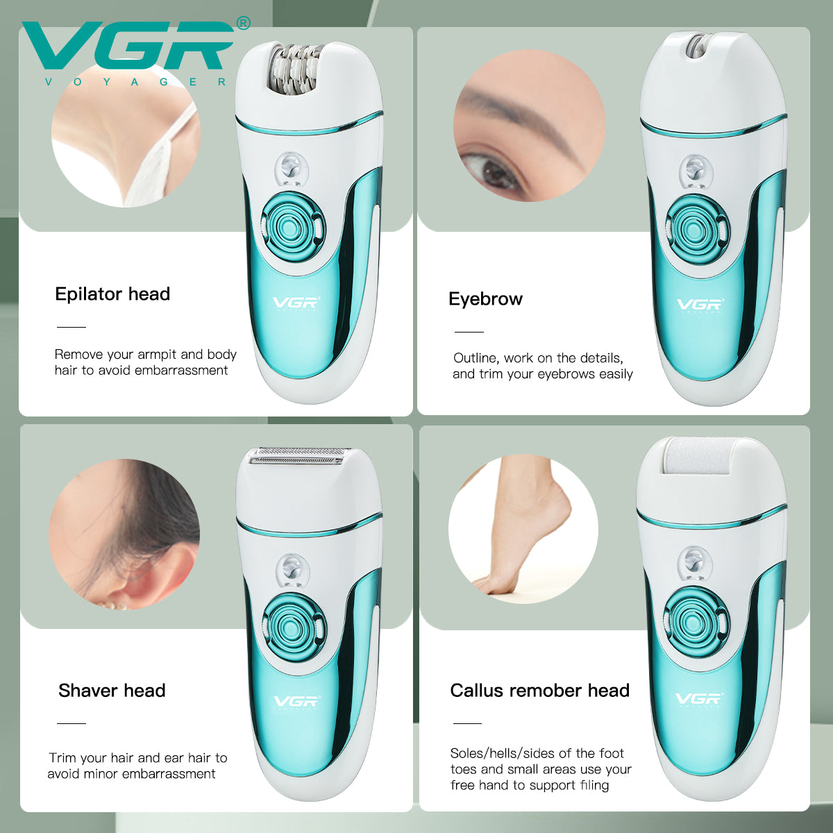 VGR multi‑functional grooming kit V-700