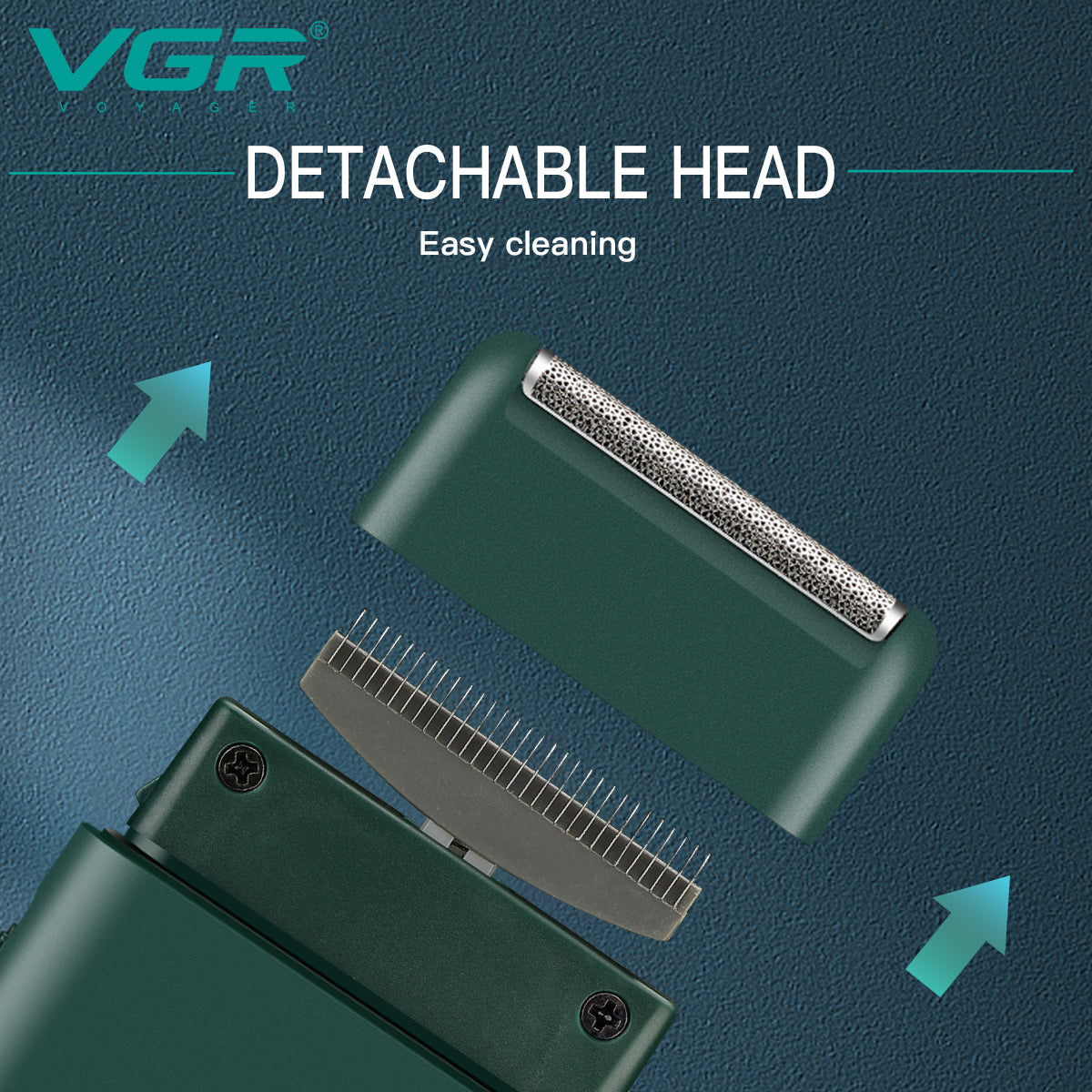 VGR compact, portable single‑blade electric shaver and beard trimmer V-390