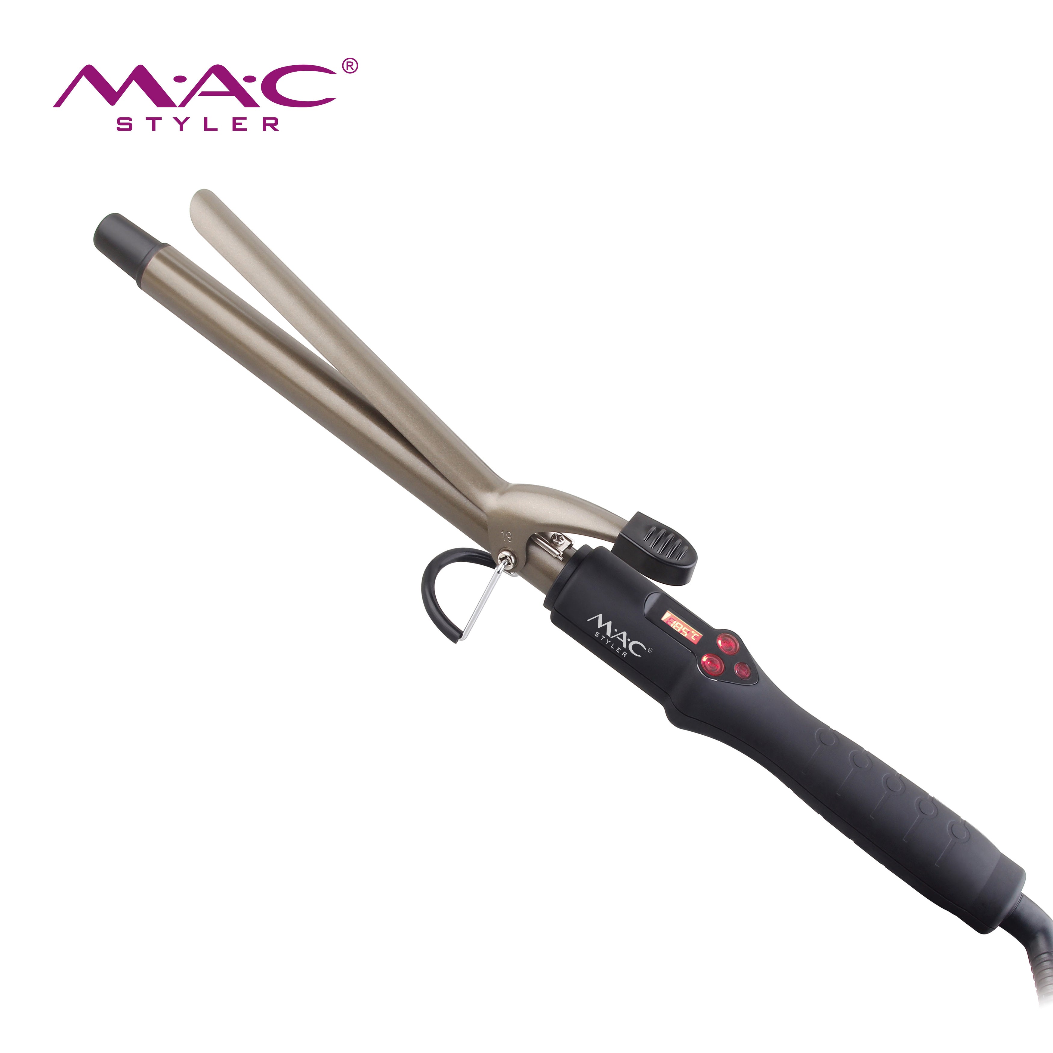 MAC Styler Professional Pro Soft LCD Hair Curler Tipple Protection MC-3329