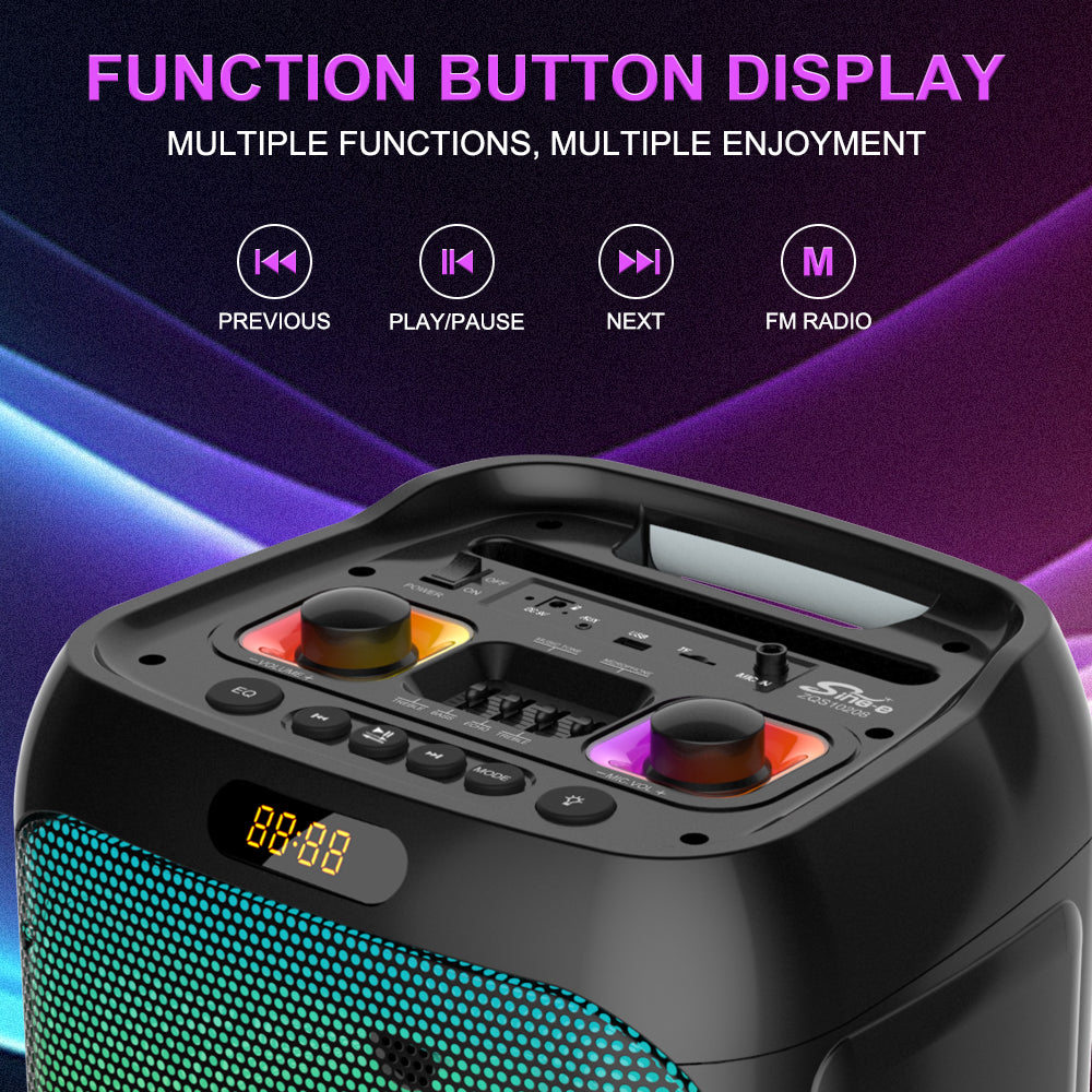 Sing-e multi‑functional wireless speaker ZQS‑10208