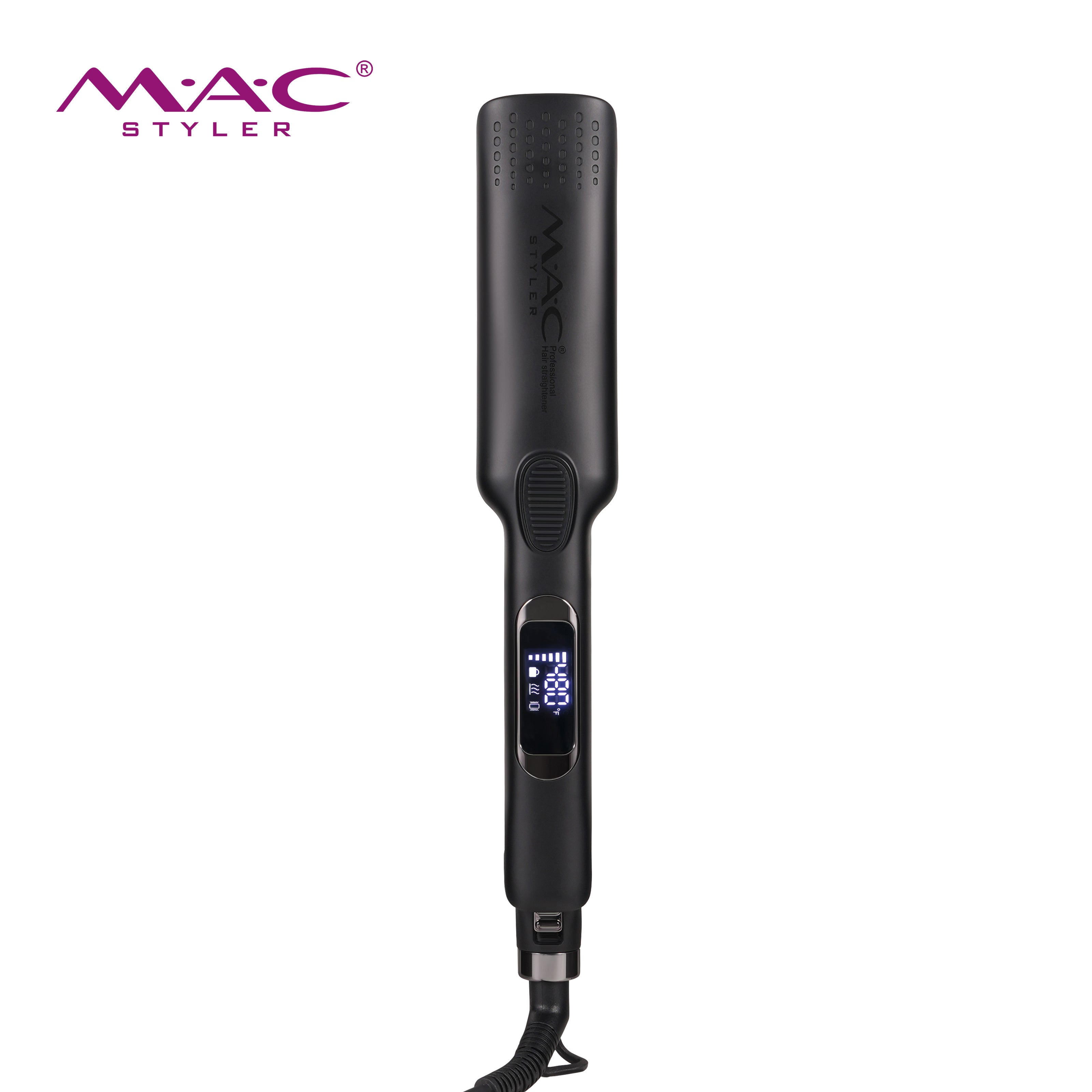 MAC Hair Straightener LCD Display 480F Titanium Flat Iron Wide MC-5620
