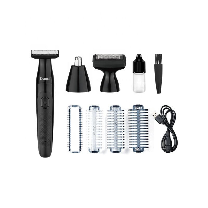 Kemei Waterproof 3‑in‑1 Electric Shaver Grooming Tool KM-114