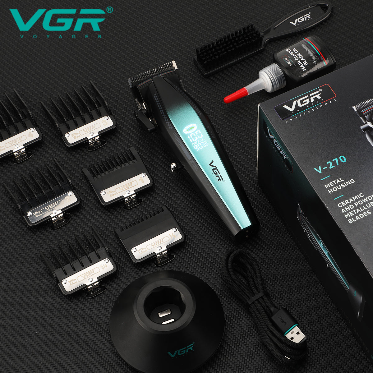 VGR high‑performance grade hair clipper and trimmer V-270