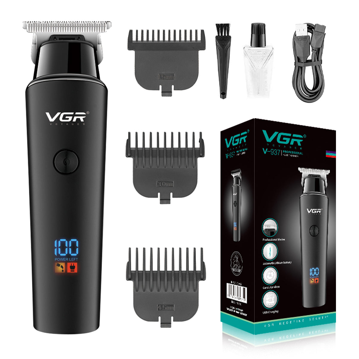VGR grade hair trimmer and clipper V-937