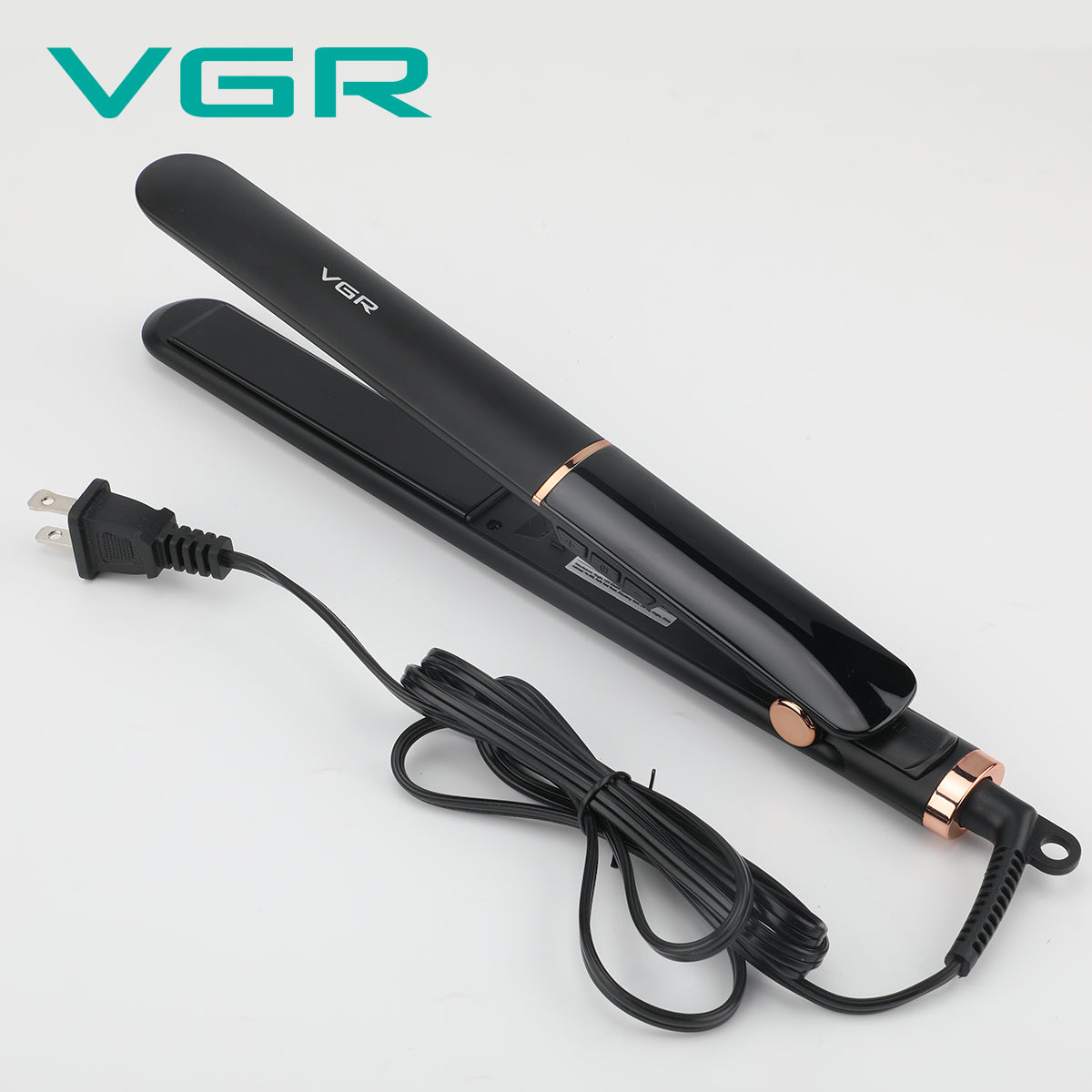 VGR 110V Power Cord Electric Professional Flat Iron Hair Straightener With LED Display V-515