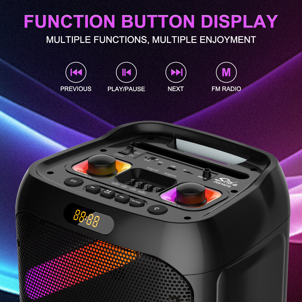 Sing‑E high‑power wireless karaoke speaker  ZQS10210