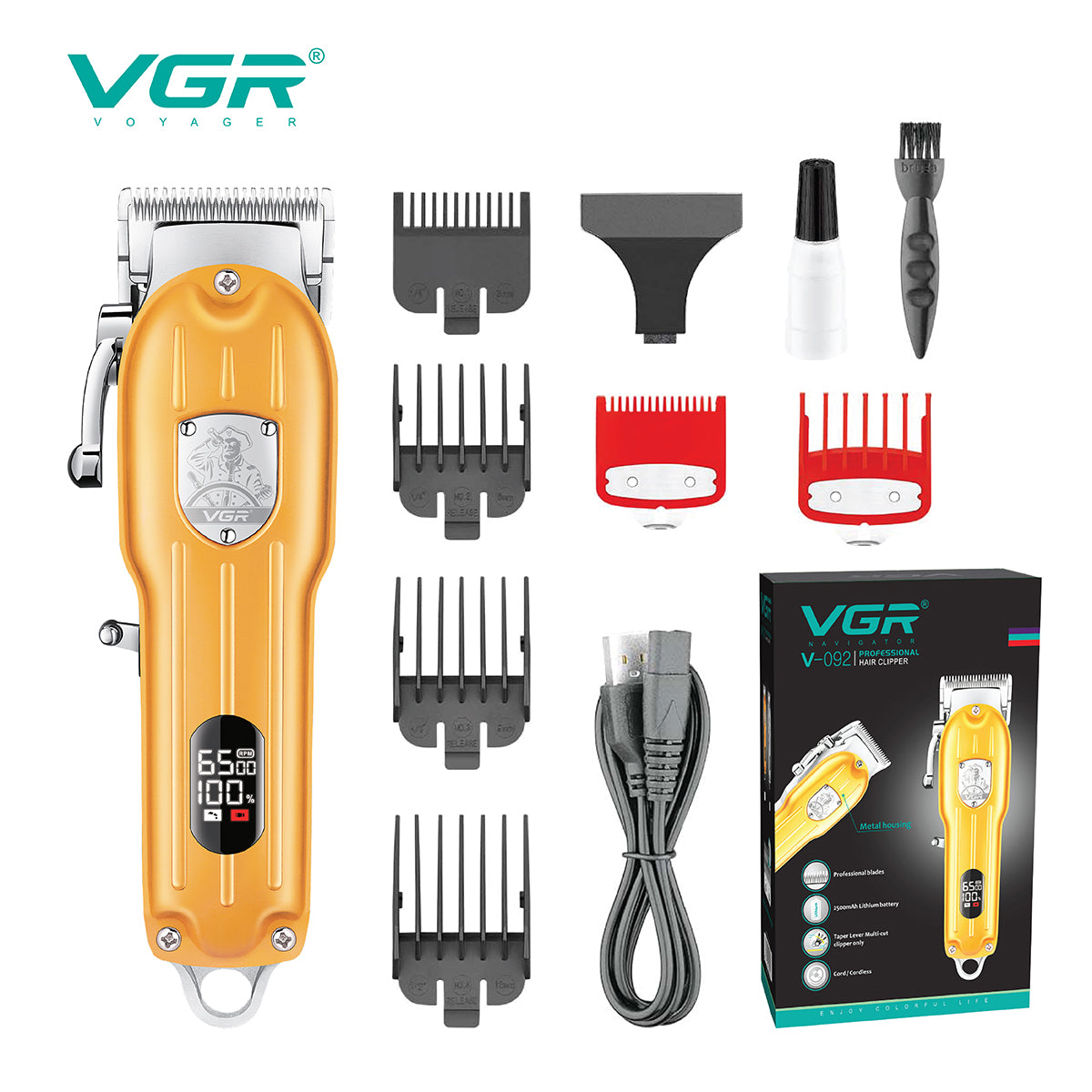 VGR barber machine and hair trimmer V-092