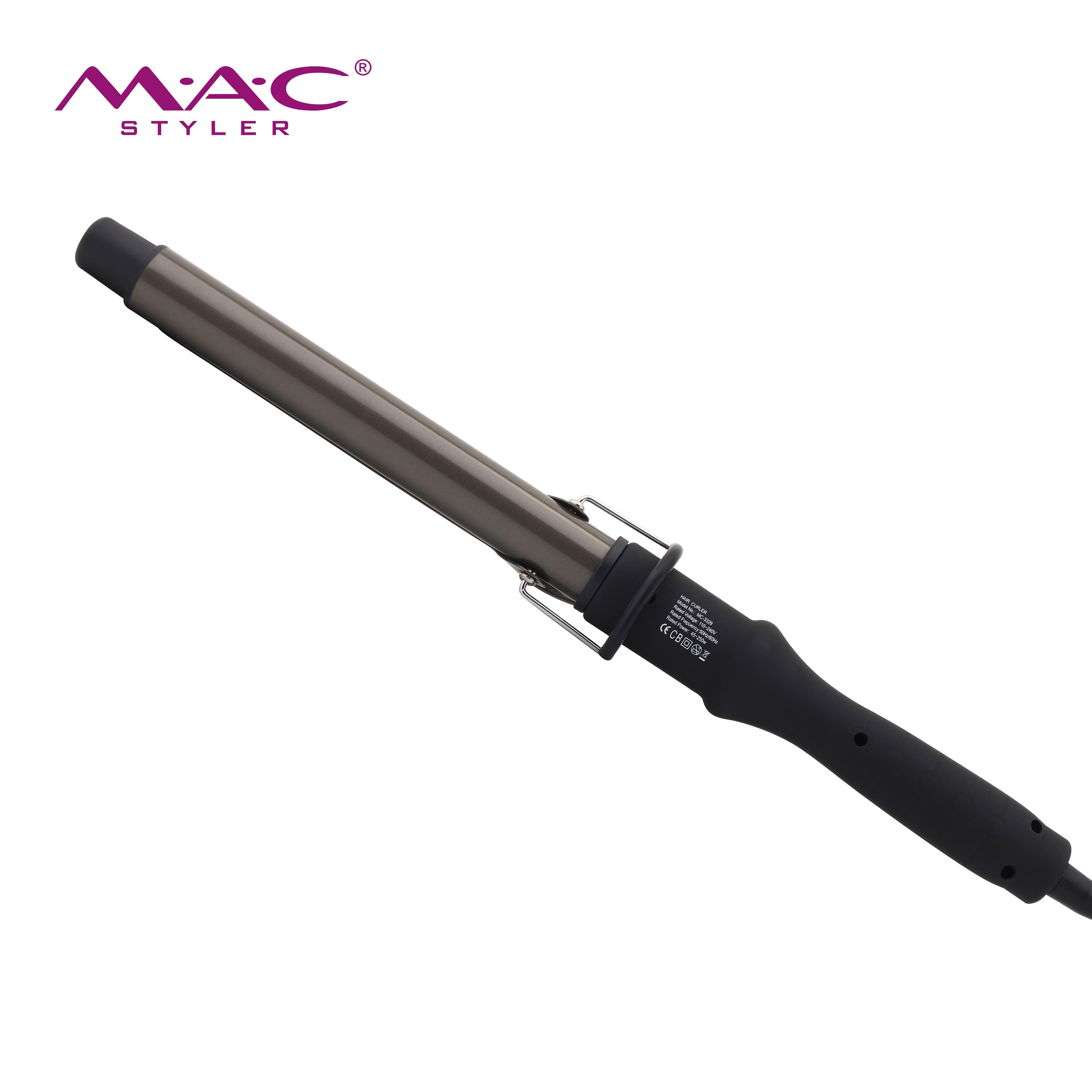 MAC Styler Professional Pro Soft LCD Hair Curler Tipple Protection MC-3329