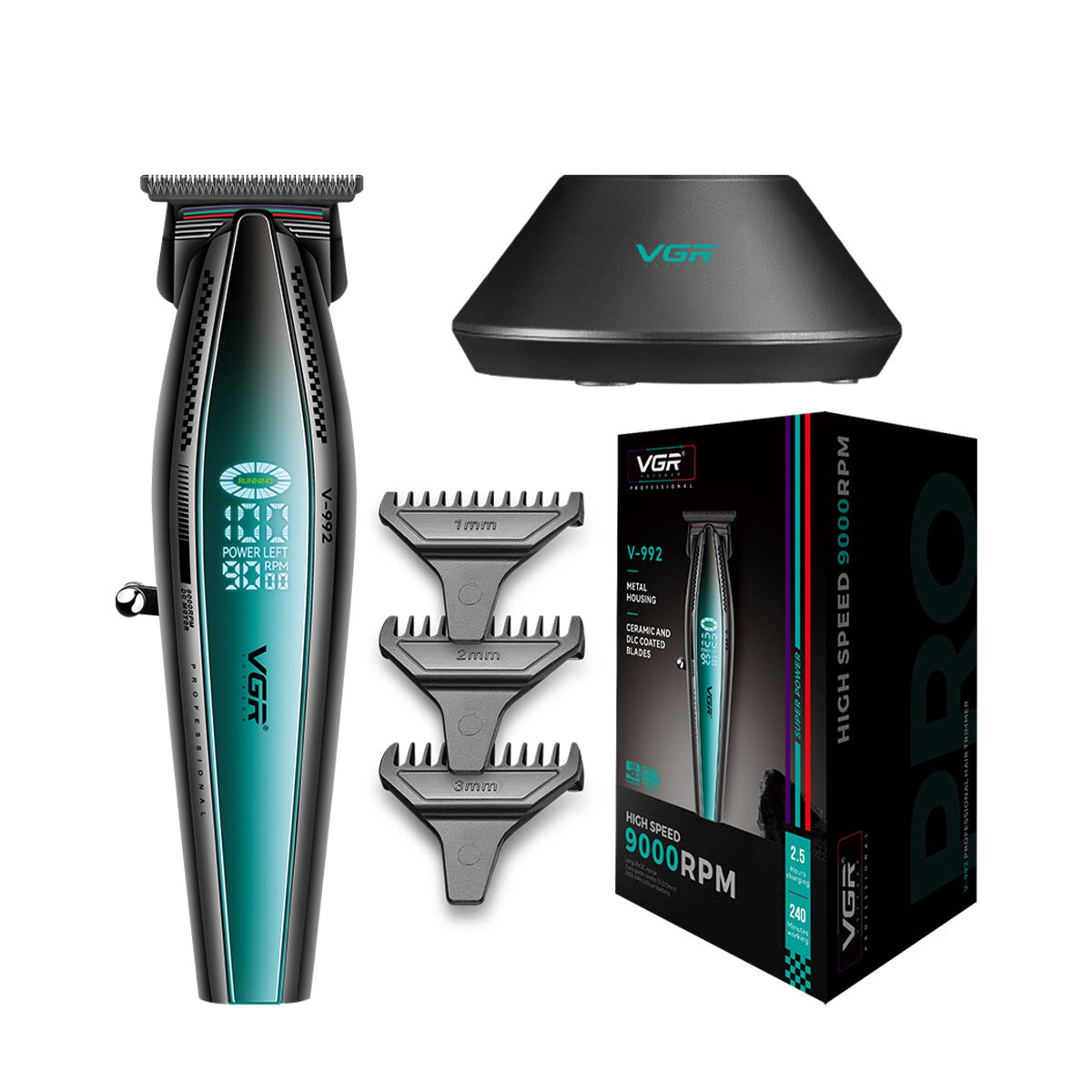 VGR high‑performance grade hair clipper and trimmer V-270