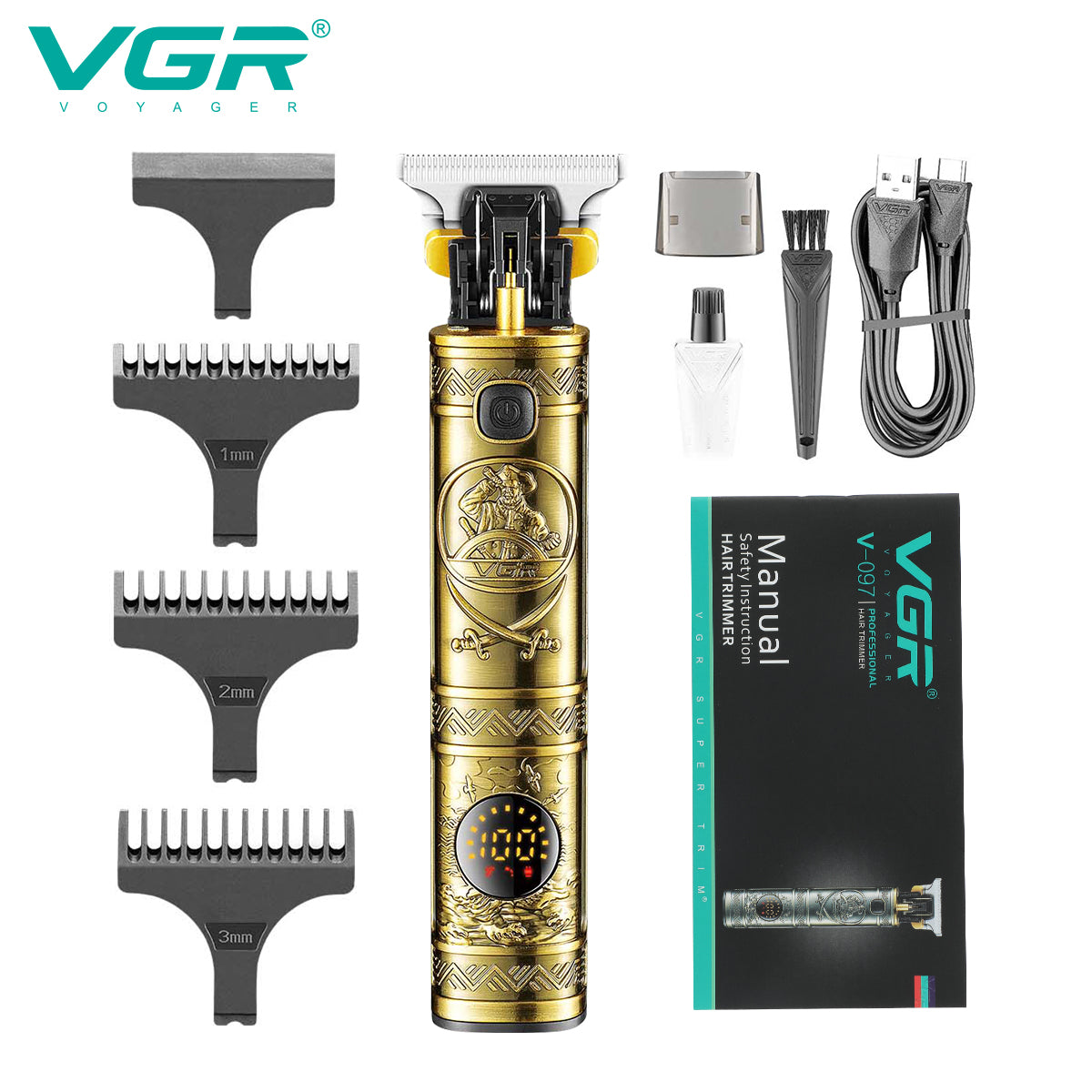 VGR hair cutting machine and beard trimmer V-097