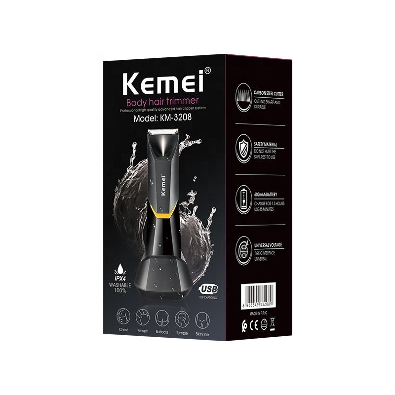 Kemei electric body hair trimmer KM-3208