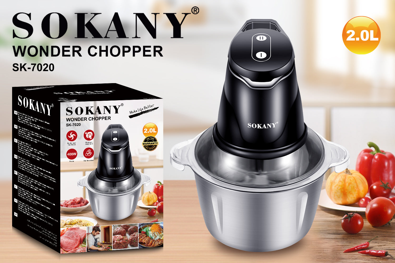Sokany Food Processor SK‑7020