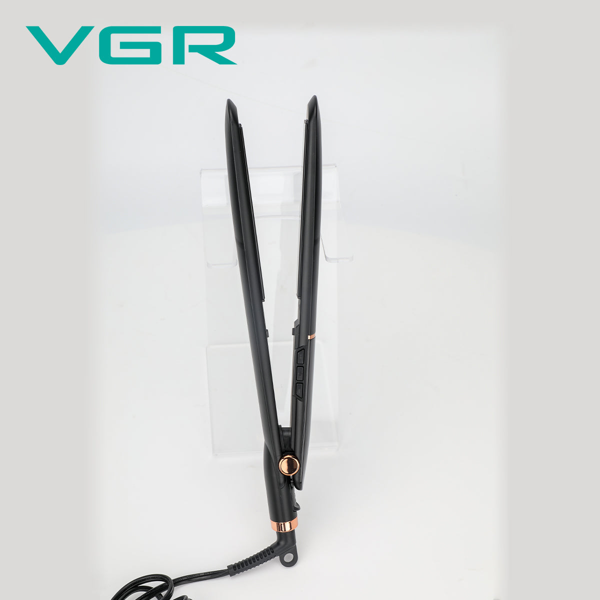 VGR 110V Power Cord Electric Professional Flat Iron Hair Straightener With LED Display V-515