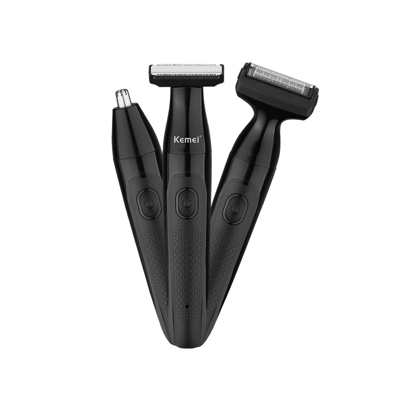 Kemei Waterproof 3‑in‑1 Electric Shaver Grooming Tool KM-114