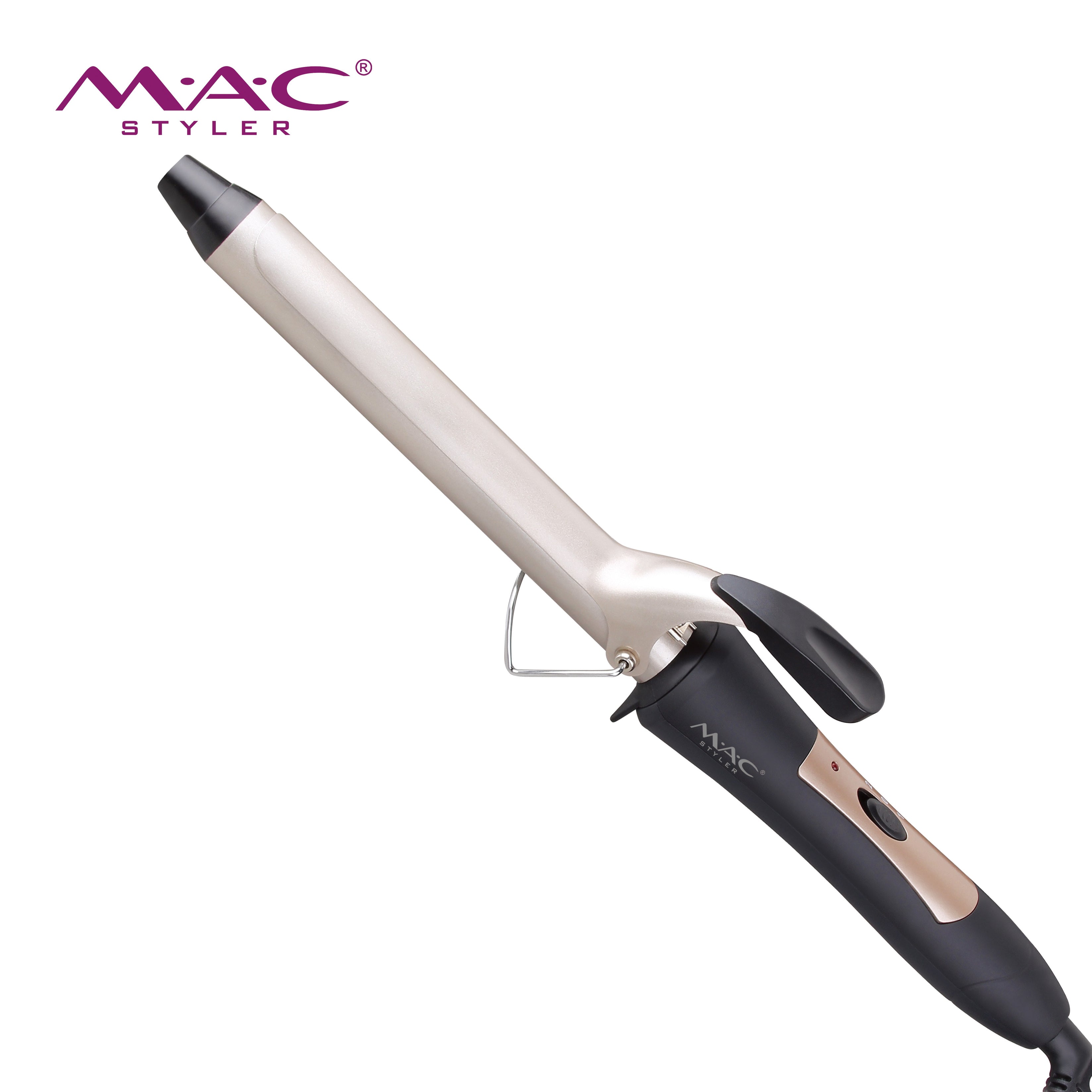 Styler Professional Electric Curling Wand Iron 25mm 2-Temperature Settings LCD Display