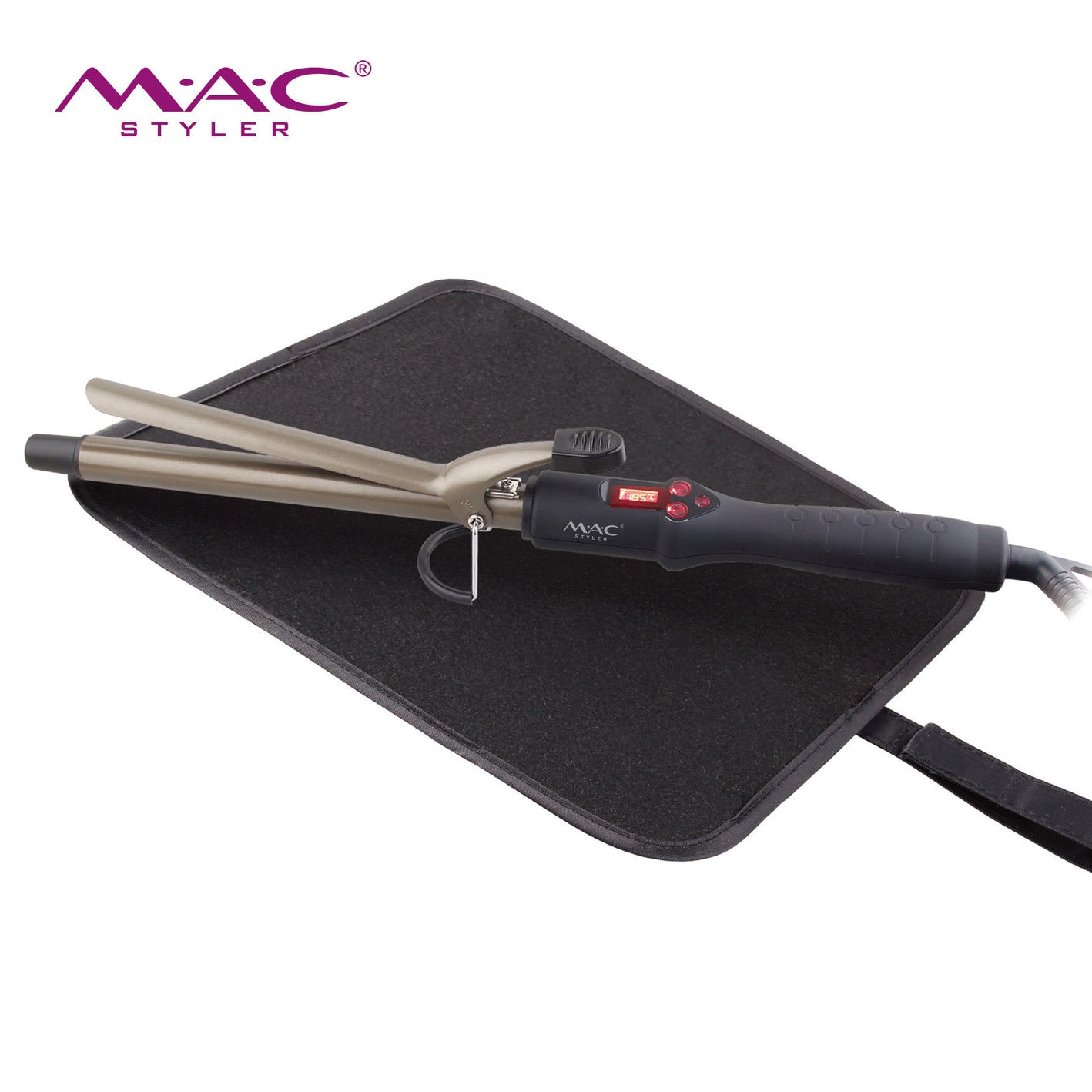 MAC Styler Professional Pro Soft LCD Hair Curler Tipple Protection MC-3329