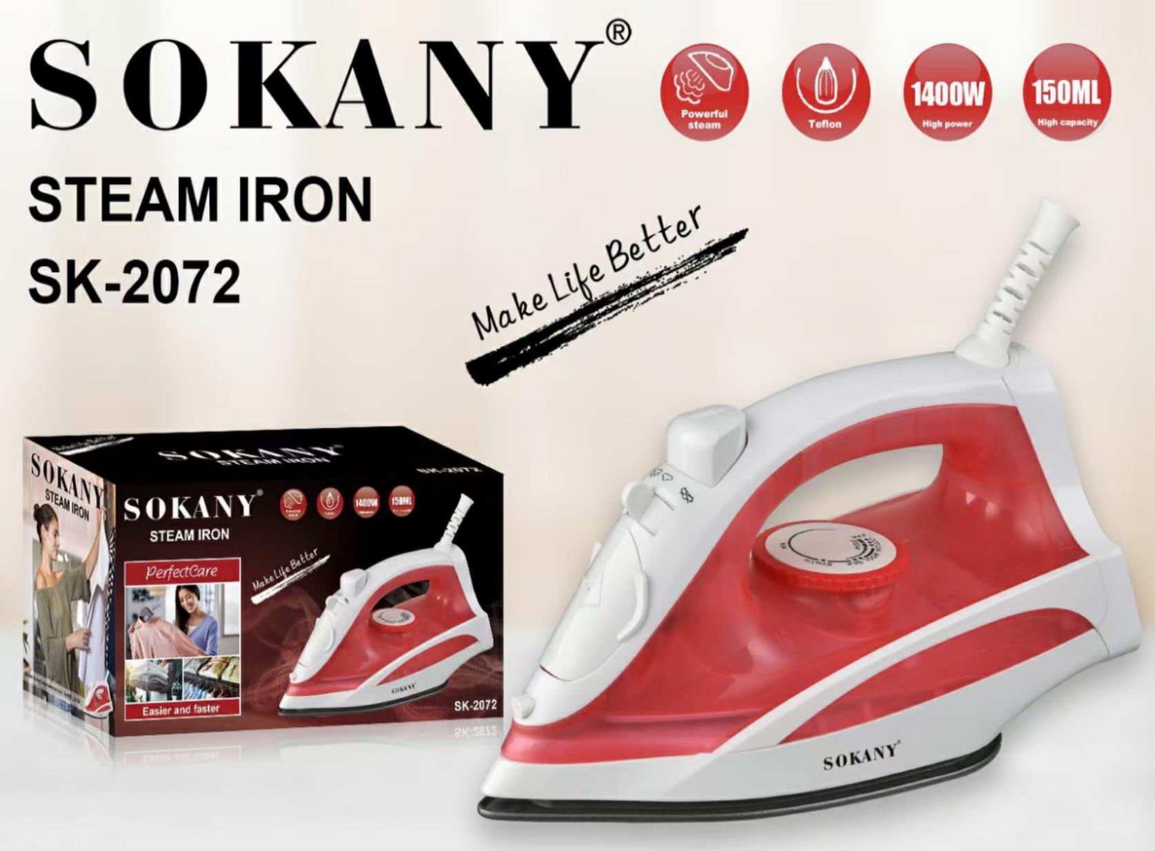 Sokany Steam Flat SK-2072