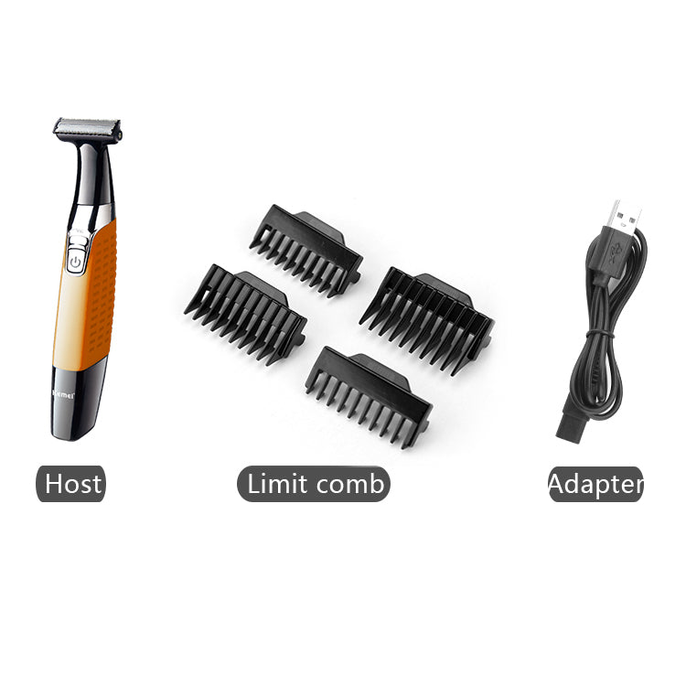 Kemei Waterproof 3‑in‑1 Electric Shaver Beard & Eyebrow Trimmer KM‑1910