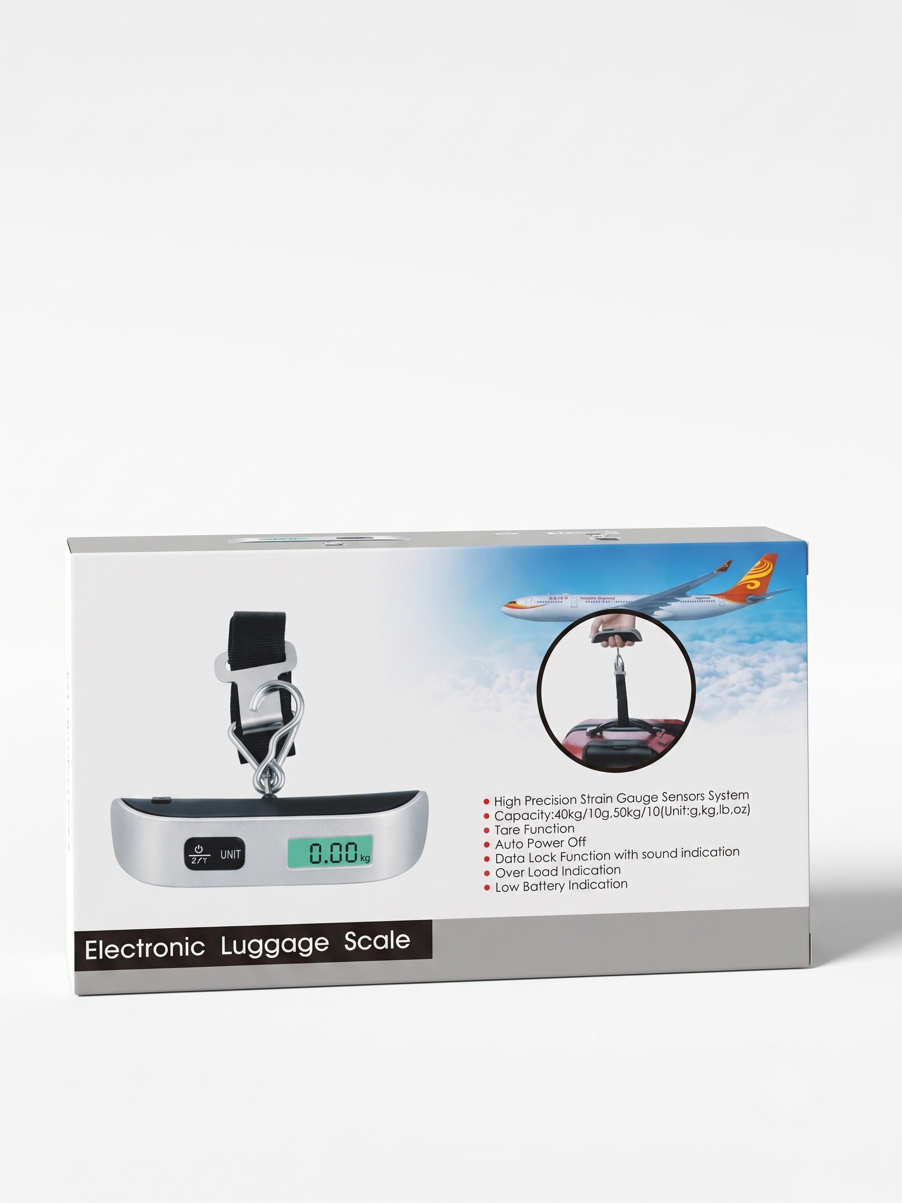 High-Precision Portable Digital Luggage Food Scale (50kg / 110lb Capacity)