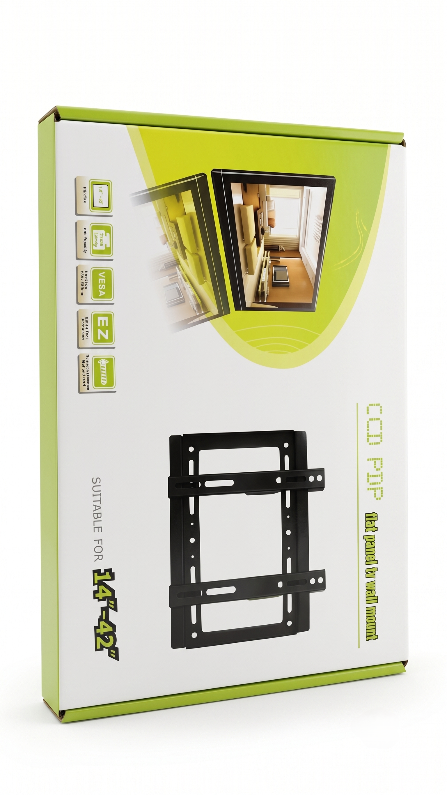 Compact Flat Panel TV Wall Mount for 14" to 42" inches Screens