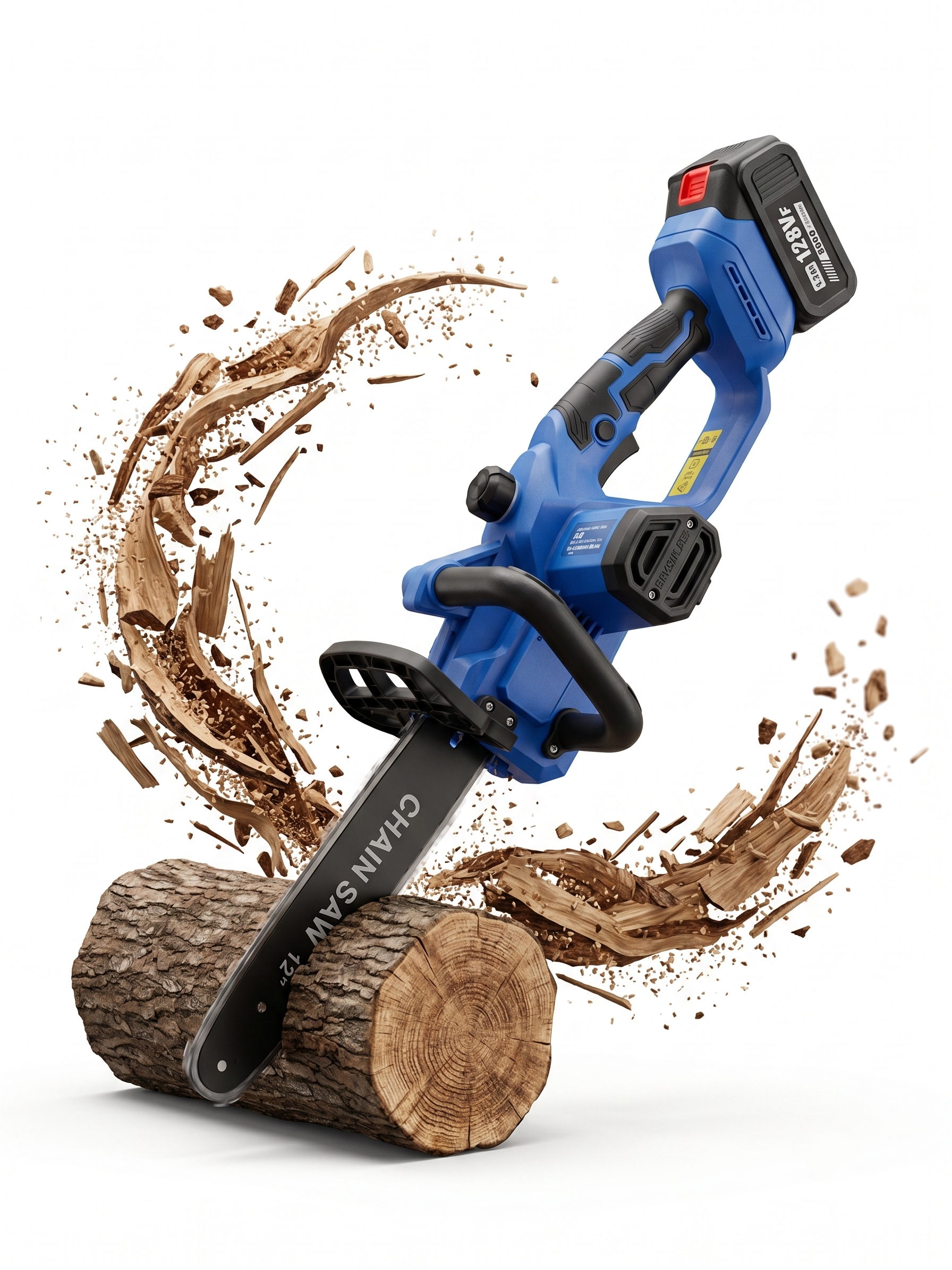 Chainsaw 12-Inch Cordless Brushless with 128VF 4.0Ah