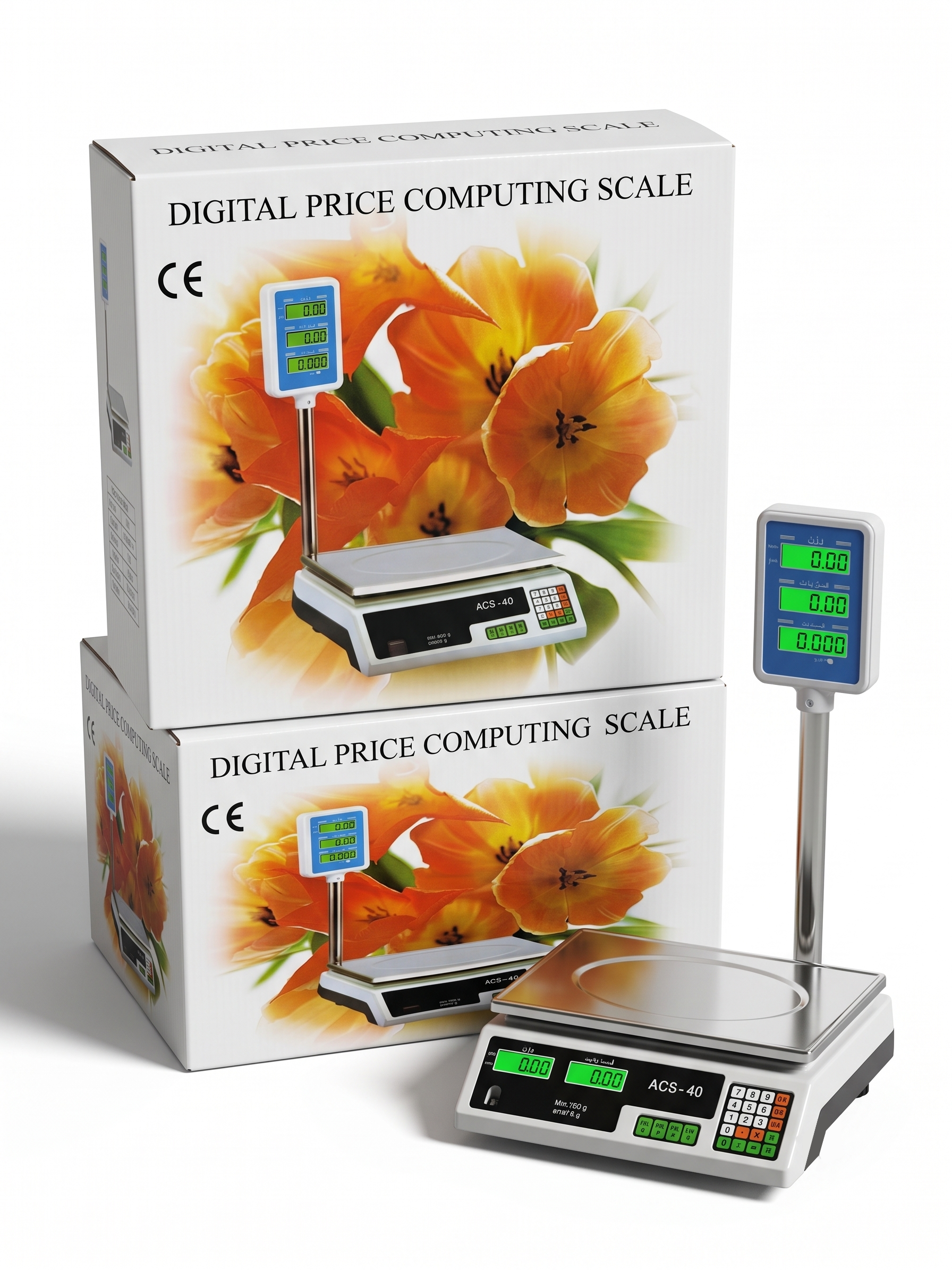 Digital Food Scale with Elevated Pole Display (Model ACS-40)