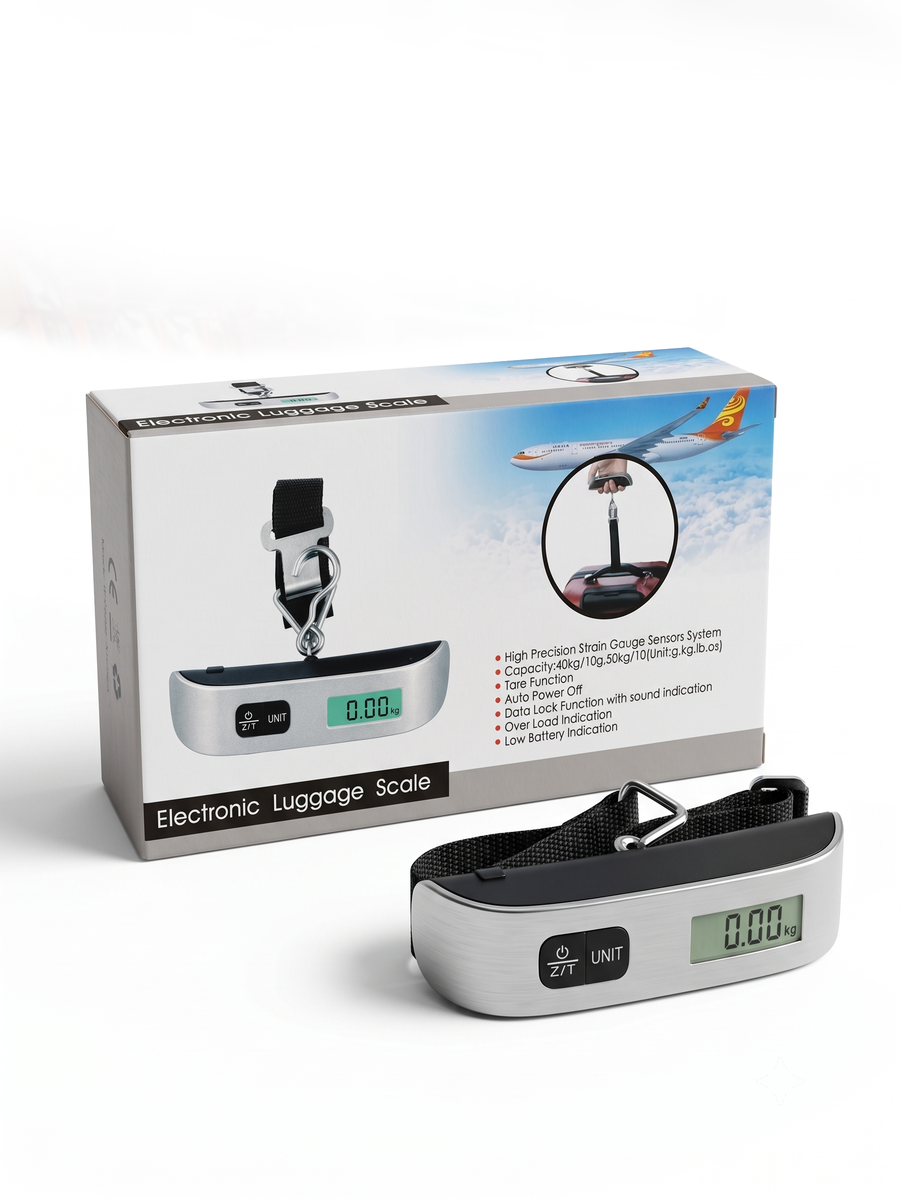 High-Precision Portable Digital Luggage Food Scale (50kg / 110lb Capacity)