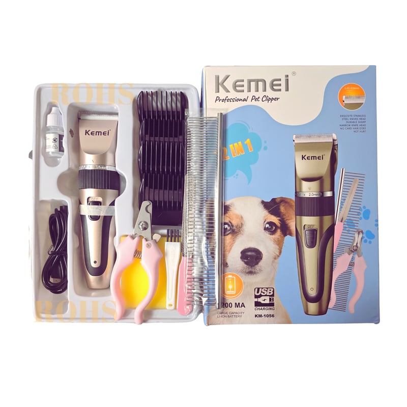 Kemei Grooming Clipper for Dogs and Cats KM-1056