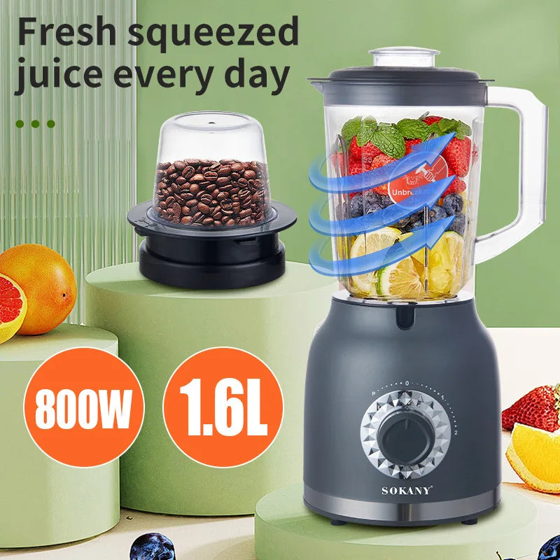 Sokany Mixer Blender with Unbreakable Jar and 1.5L Capacity SK-03019