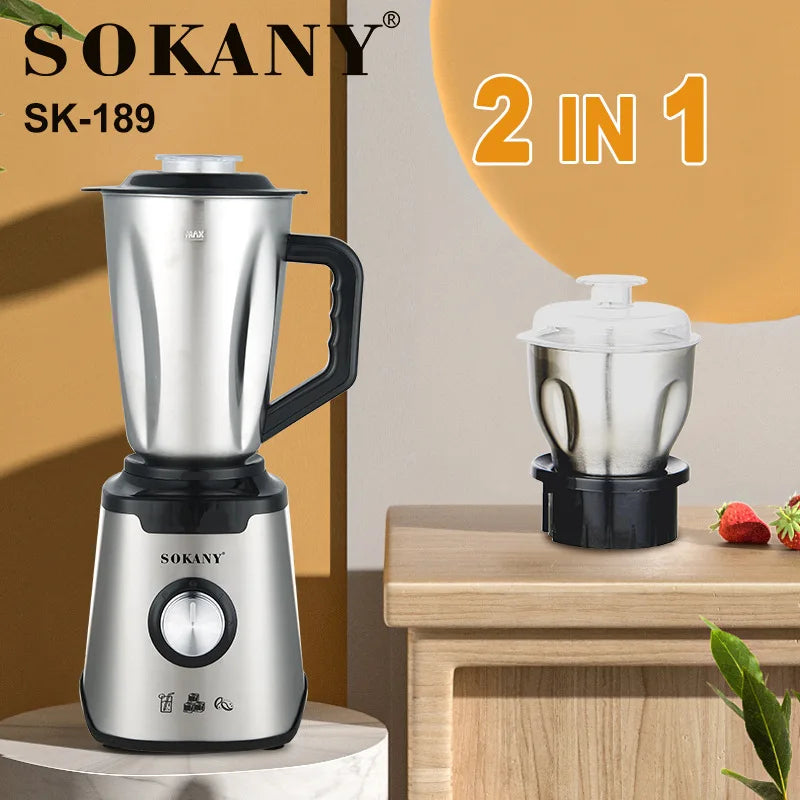Sokany Mixer Blender with Unbreakable Jar and 1.5L SK-189