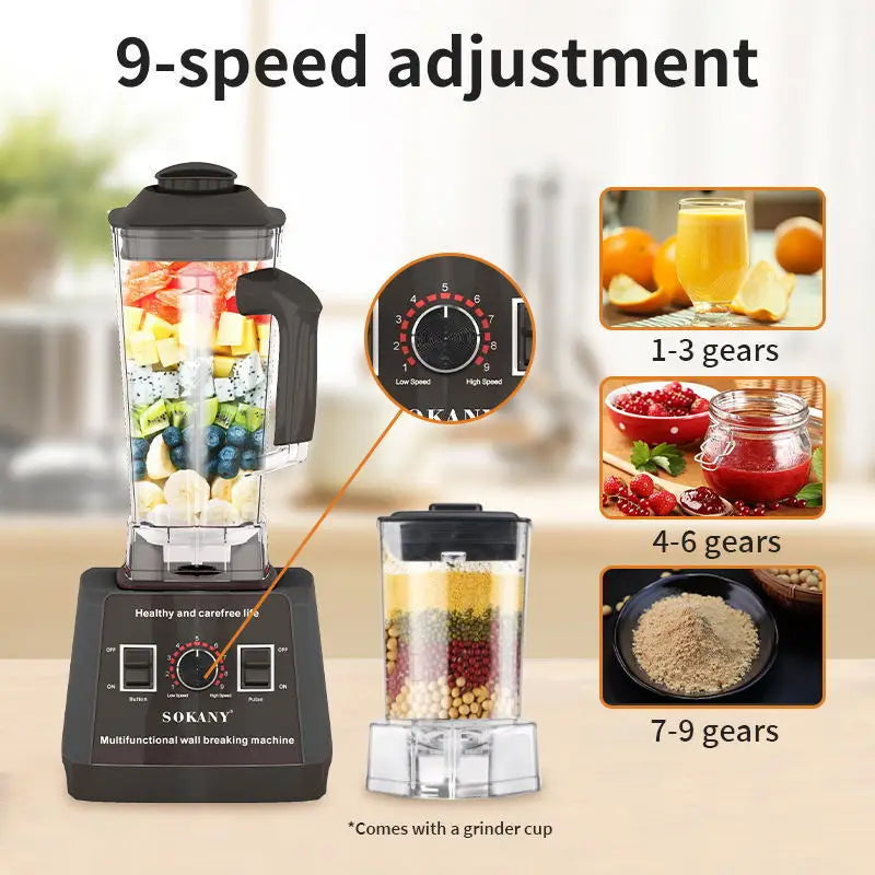 Sokany 2-in-1 Multifunctional Food Processor with 5000W SK-666