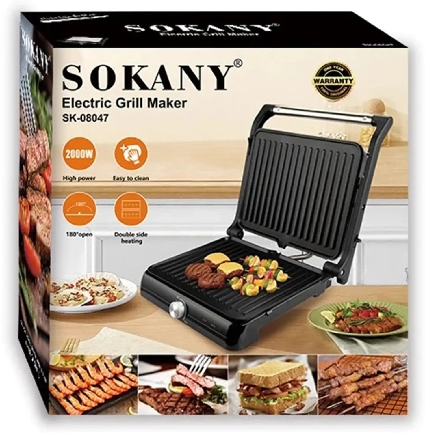Sokany Electric Grill Maker SK‑08047