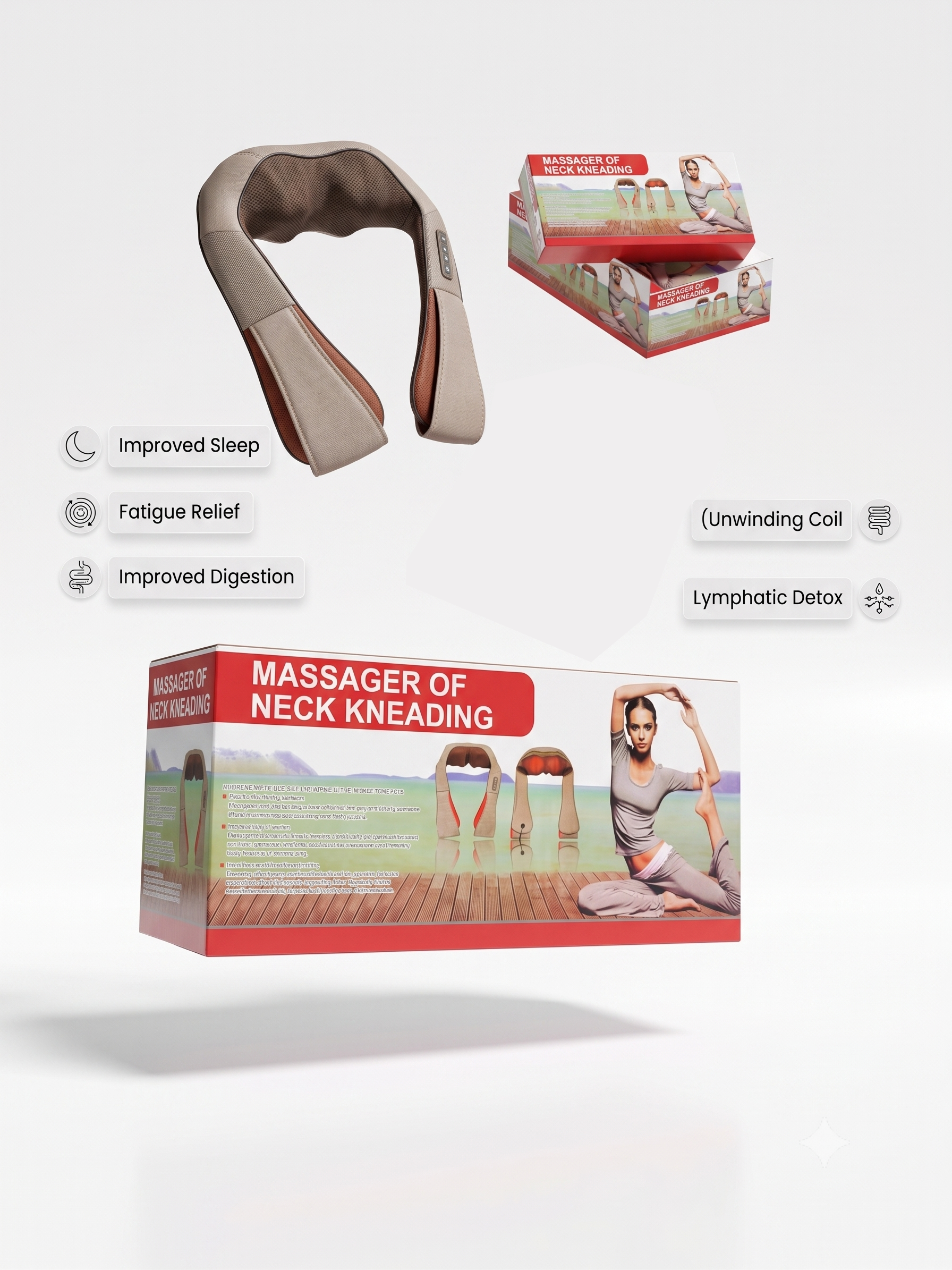 Premium Kneading Neck & Shoulder Massager