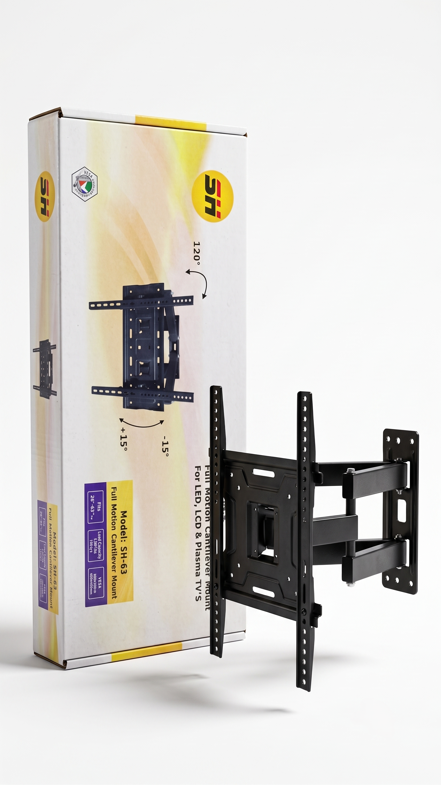 TV Wall Mount for 26" to 63" Screens Model SH-63