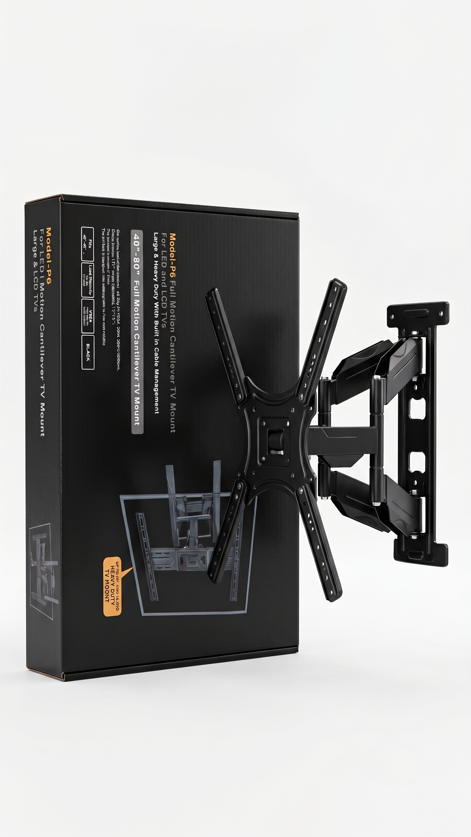 Cantilever TV Wall Mount for Large 40"–80" Inches Screens