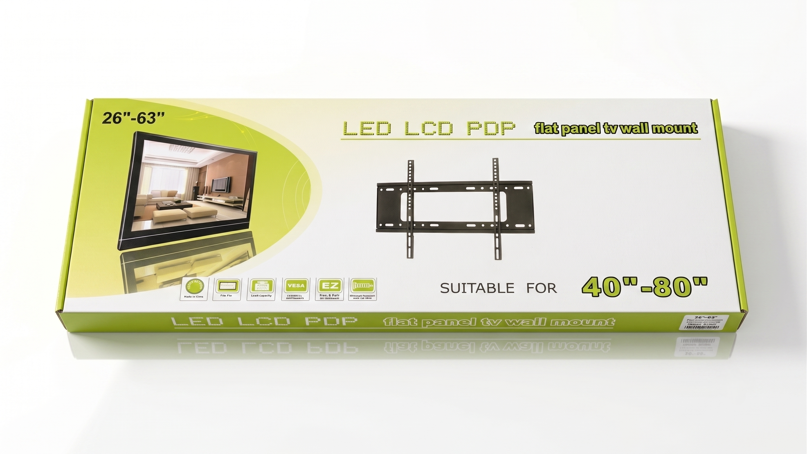 Flat Panel TV Wall Mount for Large 40" to 80" Screens