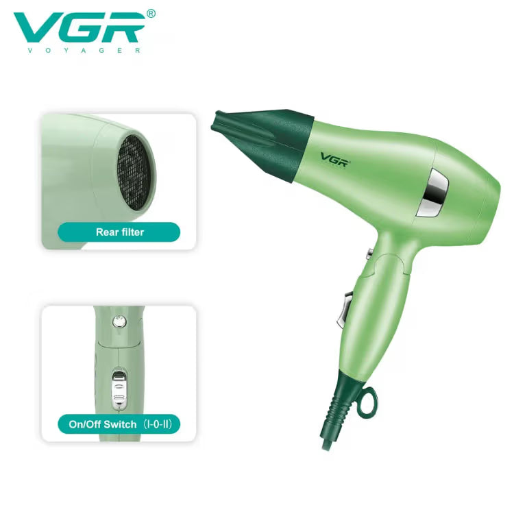 VGR Hair Dryer for Men & Women 1000W V-432